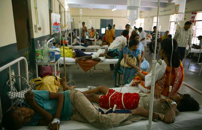 भारत के एक अस्पताल की तस्वीर।