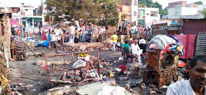 लखनऊः आग से पीड़ित परिवारों को 50 हजार मुआवजा दे सरकार- भाकपा माले