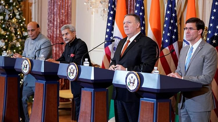समझौते में भारत-अमेरिका के नेता।