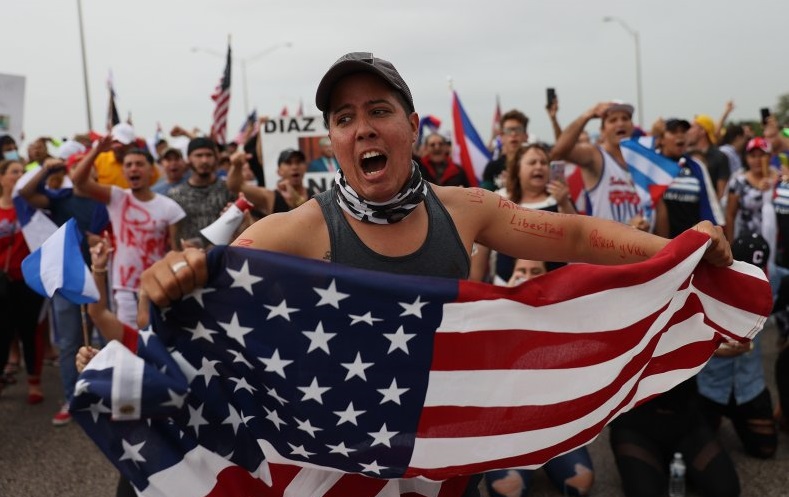 क्यूबा में विरोध प्रदर्शनों के पीछे अमेरिका का हाथ