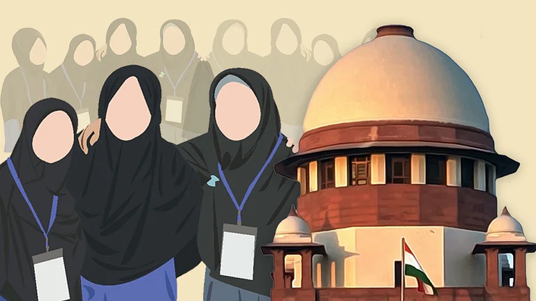 हिजाब विवाद पर सुप्रीमकोर्ट में सुनवाई शुरू, सेकुलर देश में धार्मिक कपड़े पर कोर्ट के सवाल