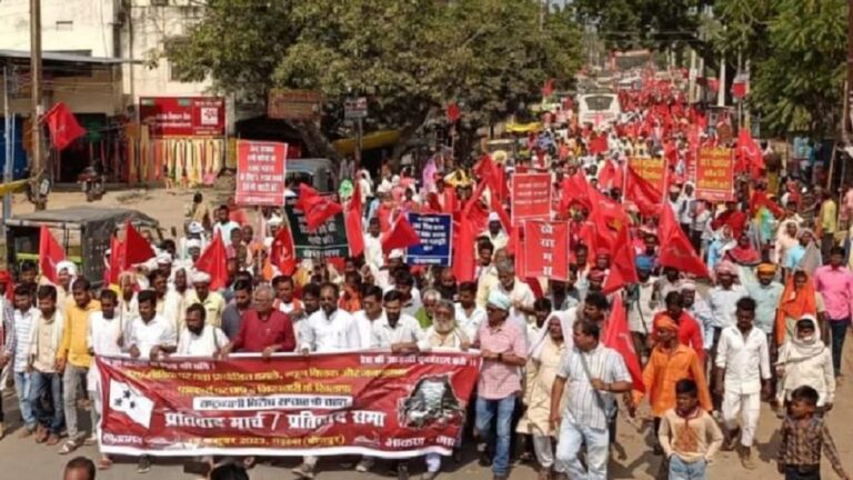 गाजा में जारी जनसंहार और मीडिया पर हमले के खिलाफ पटना और आरा में विरोध प्रदर्शन