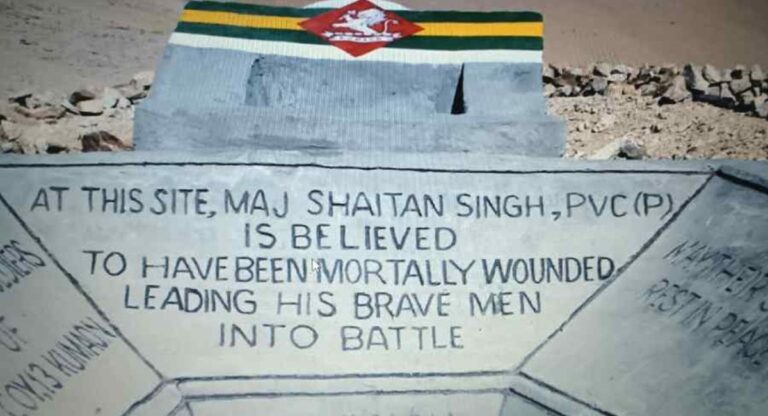 एलएसी बफर जोन के निर्माण के कारण टूट गया 1962 के युद्ध के हीरो मेजर शैतान सिंह का स्मारक