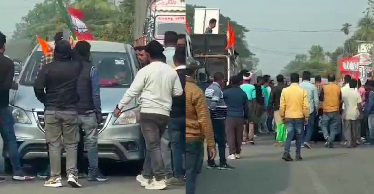 असम में कांग्रेस नेता जयराम रमेश की गाड़ी पर बीजेपी कार्यकर्ताओं का हमला