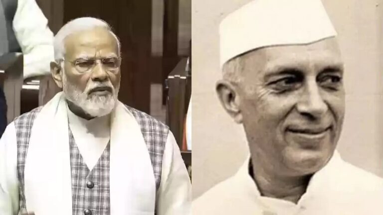 पीएम मोदी ने एक बार फिर नेहरू को मिस्कोट करते हुए उन्हें आरक्षण विरोधी करार दिया
