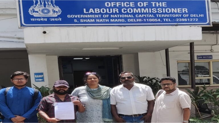 AICCTU ने ऐप कर्मियों की मांगों को लेकर चलाया हस्ताक्षर अभियान, श्रमायुक्त को दिया ज्ञापन।