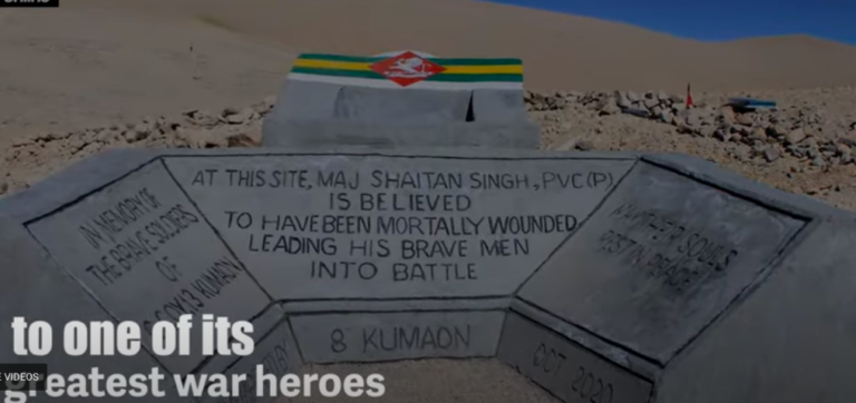 चुशुल घाटी में मौजूद मेजर शैतान सिंह के शहीद स्थल को सरकार ने क्यों ध्वस्त किया?