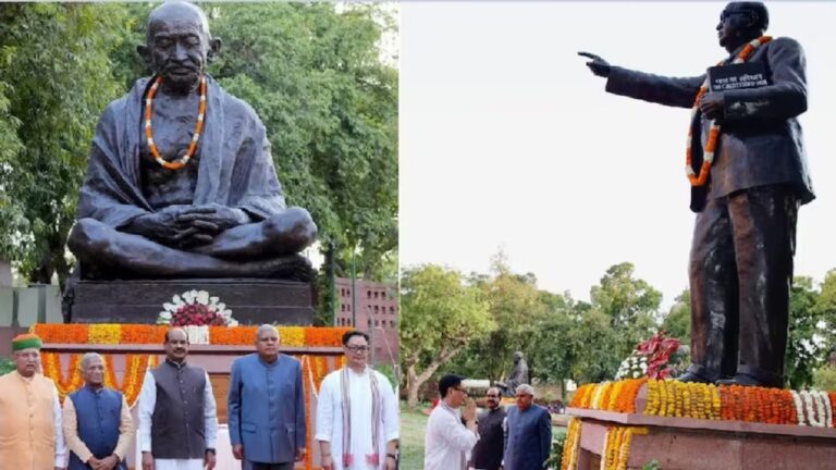 गांधी-आंबेडकर और बिरसा की मूर्तियों को हटाने पर विपक्ष का विरोध, संसद परिसर में 50 मूर्तियों का स्थानांतरण
