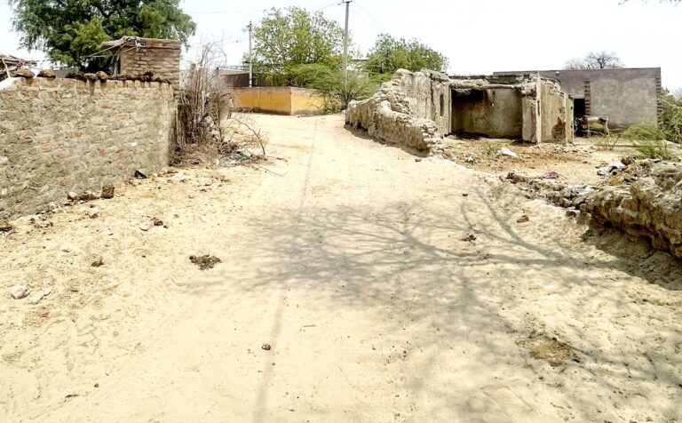 बीकानेर: सड़क ने कर दी गांव की जिंदगी नरक