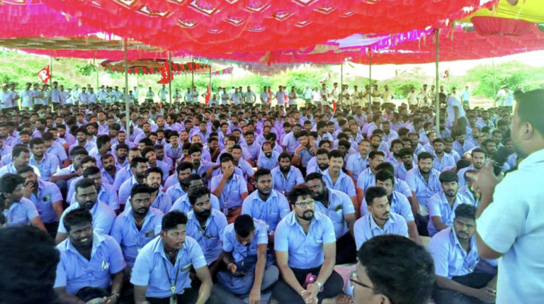 तमिलनाडु: सैमसंग कर्मचारियों की हड़ताल दूसरे सप्ताह में पहुंची