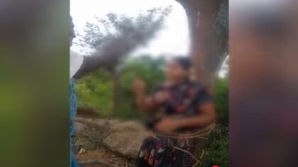 आंध्र प्रदेश: CM चंद्रबाबू नायडू के निर्वाचन क्षेत्र में   महिला की पेड़ से बांधकर पिटाई